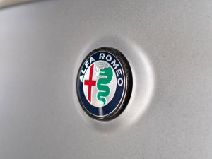 Alfa Romeo Stelvio Rear Emblem Frame Trim - Carbon Fiber